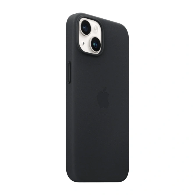 Leather Backcover MagSafe Apple iPhone 14 - Midnight