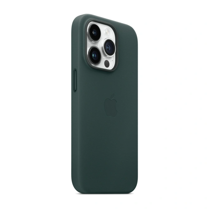 Leather Backcover MagSafe Apple iPhone 14 Pro - Forest Green