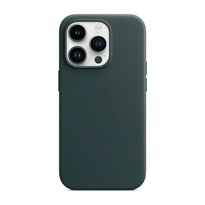 Leather Backcover MagSafe Apple iPhone 14 Pro - Forest Green