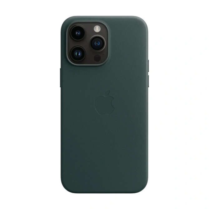 Leather Backcover MagSafe Apple iPhone 14 Pro Max - Forest Green