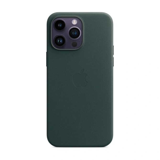 Leather Backcover MagSafe Apple iPhone 14 Pro Max - Forest Green