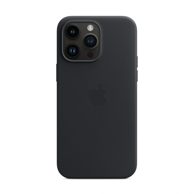 Leather Backcover MagSafe Apple iPhone 14 Pro Max - Midnight