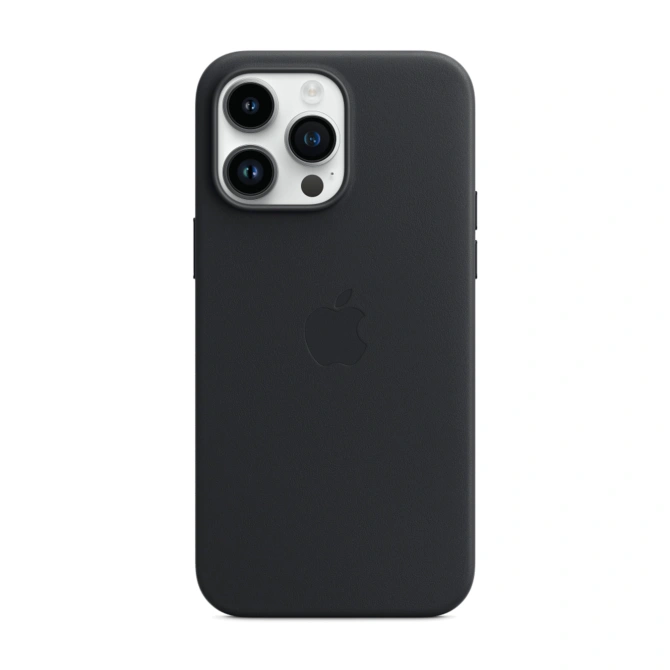 Leather Backcover MagSafe Apple iPhone 14 Pro Max - Midnight