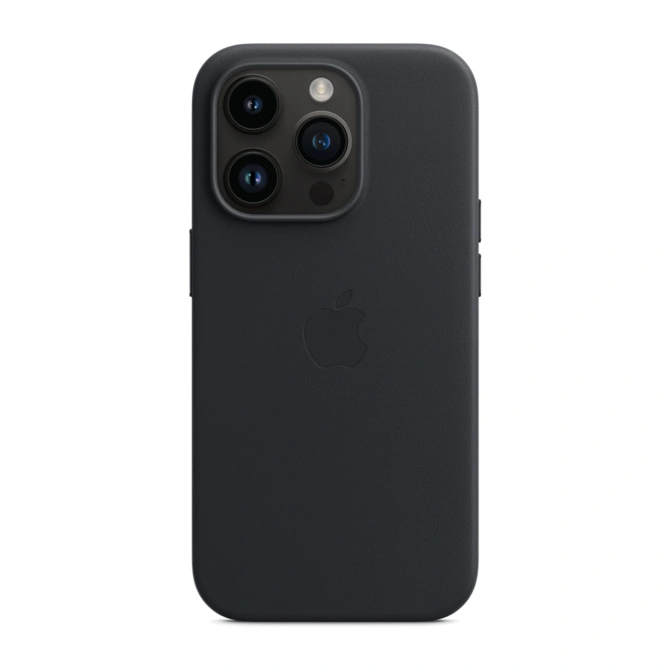 Leather Backcover MagSafe Apple iPhone 14 Pro - Midnight