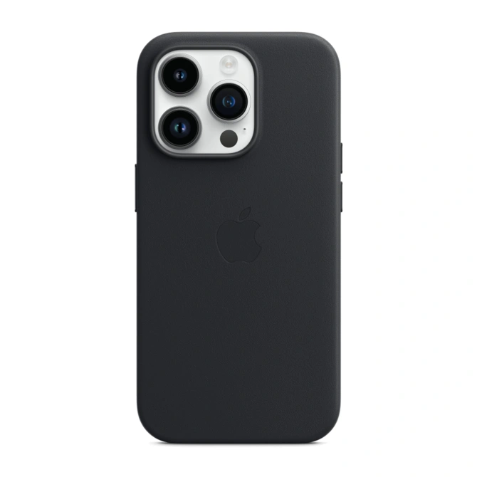 Leather Backcover MagSafe Apple iPhone 14 Pro - Midnight