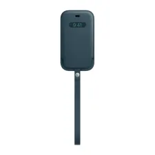 Leather Sleeve MagSafe Apple iPhone 12 (Pro) - Baltic Blue