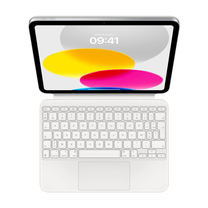 Magic Keyboard Apple iPad 11 (2025) 11 inch A16 / iPad 10 (2022) 10.9 inch - AZERTY / FR - Wit