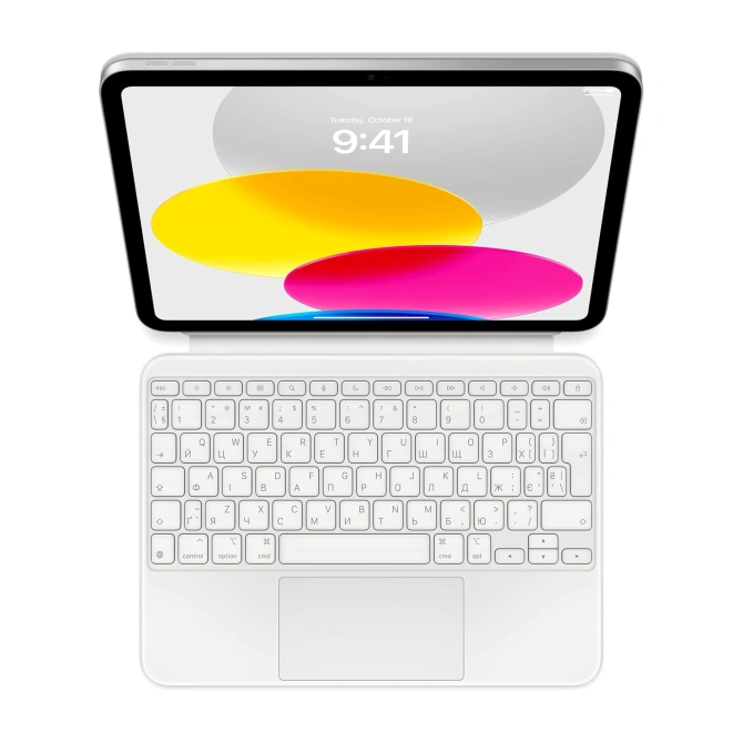 Magic Keyboard Apple iPad 11 (2025) 11 inch A16 / iPad 10 (2022) 10.9 inch - OEKRAÏNE - Wit