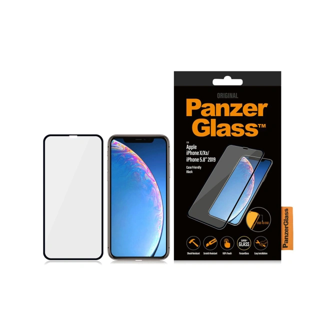 PanzerGlass Anti-Bacterial Case Friendly Screenprotector Apple iPhone 11 Pro / Xs / X