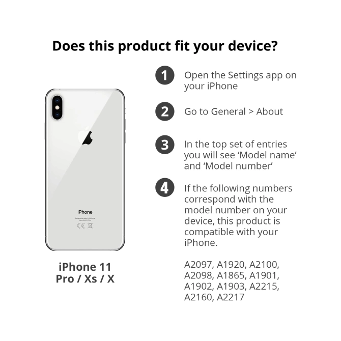 PanzerGlass Anti-Bacterial Case Friendly Screenprotector Apple iPhone 11 Pro / Xs / X