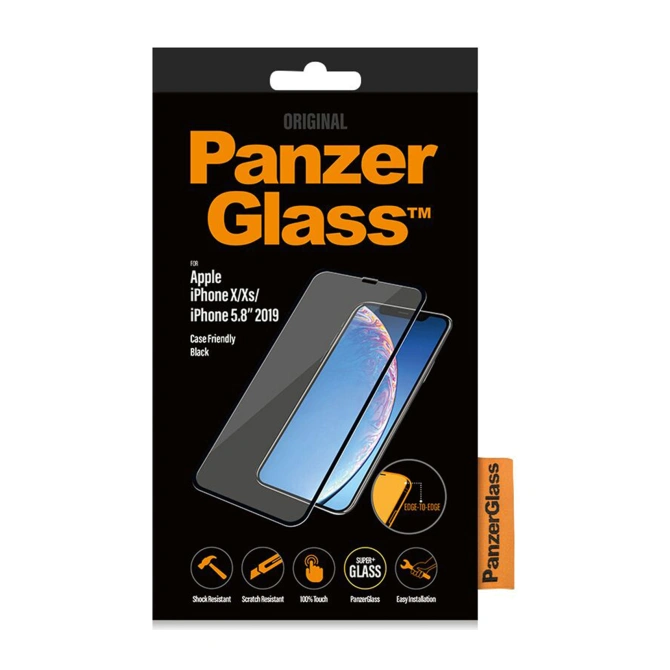 PanzerGlass Anti-Bacterial Case Friendly Screenprotector Apple iPhone 11 Pro / Xs / X