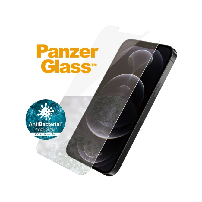 PanzerGlass Anti-Bacterial Screenprotector Apple iPhone 12 (Pro)