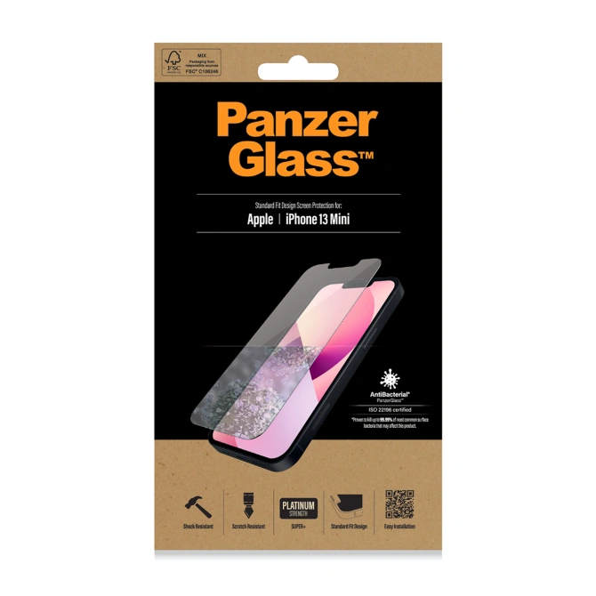 PanzerGlass Anti-Bacterial Screenprotector Apple iPhone 13 Mini