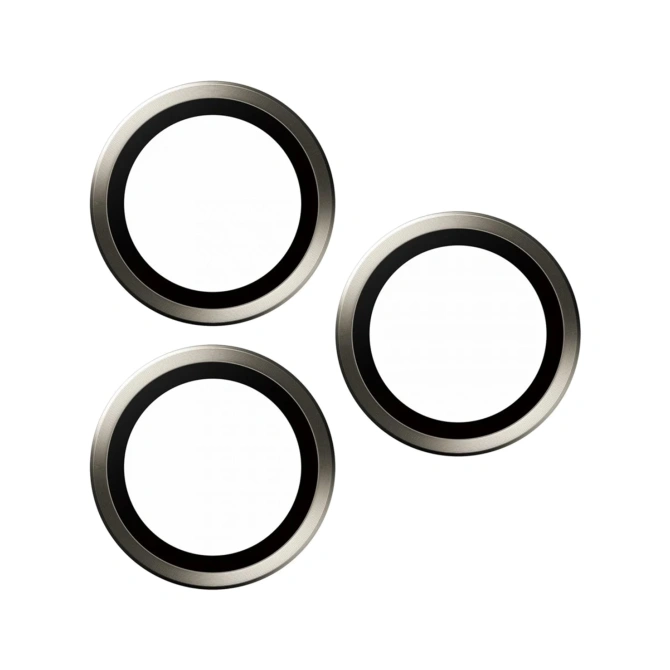 PanzerGlass Camera Protector Hoops Optic Rings Apple iPhone 15 Pro / 15 Pro Max - Natural Titanium