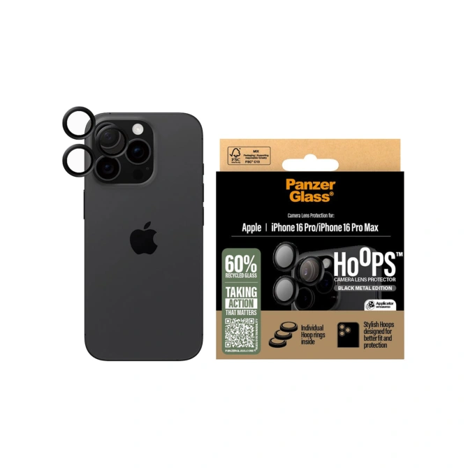 PanzerGlass Camera Protector Hoops Optic Rings Apple iPhone 16 Pro / 16 Pro Max