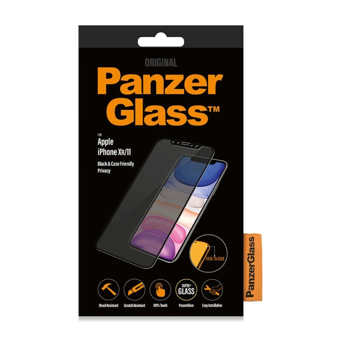 PanzerGlass Case Friendly Privacy Anti-Bacterial Screenprotector Apple iPhone 11 / Xr