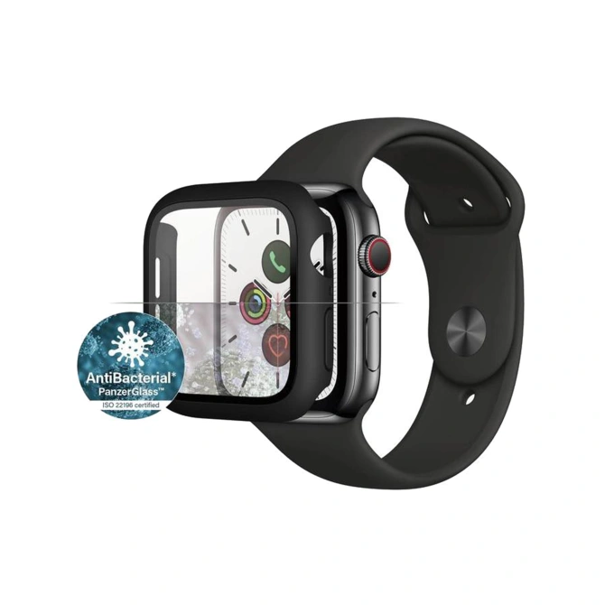 PanzerGlass Full Body Case Apple Watch 4 / 5 / 6 / SE - 44 mm - Zwart