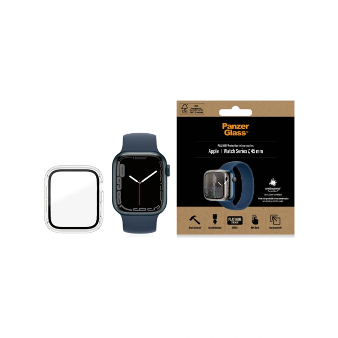 PanzerGlass Full Body Case Apple Watch 7 / 8 / 9 - 45 mm - Transparant