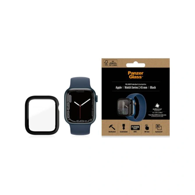 PanzerGlass Full Body Case Apple Watch 7 / 8 / 9 - 45 mm - Zwart