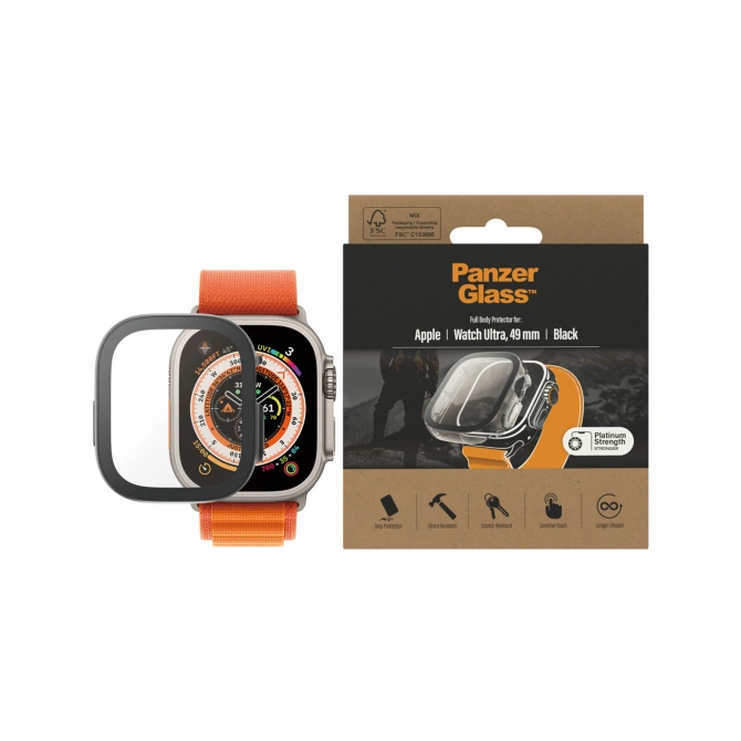 PanzerGlass Full Body Case Apple Watch Ultra / Ultra 2 / Ultra 3 - 49 mm - Black