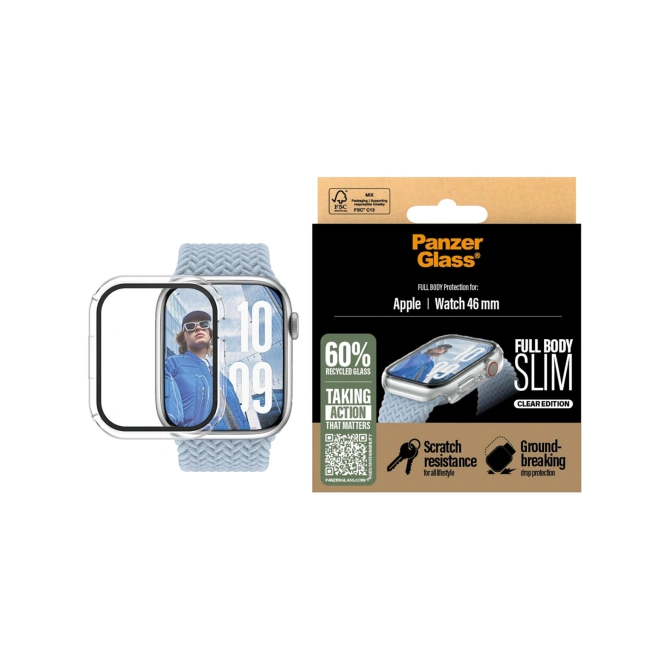 PanzerGlass Full Body Case Slim Apple Watch 10 / 11 - 46 mm - Transparent