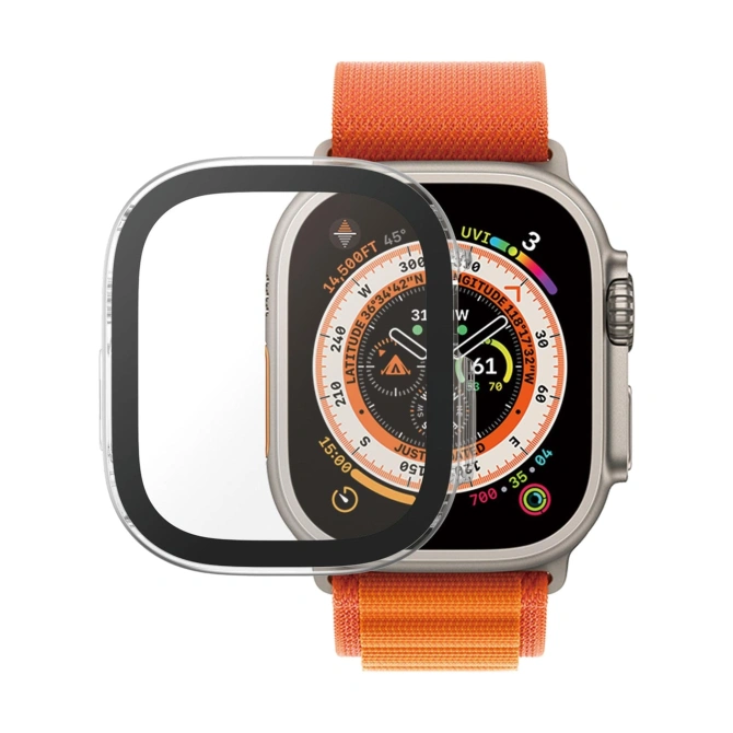 PanzerGlass Full Body Protection D3O® Bio Case Apple Watch Ultra / Ultra 2 / Ultra 3 - 49 mm - Transparant