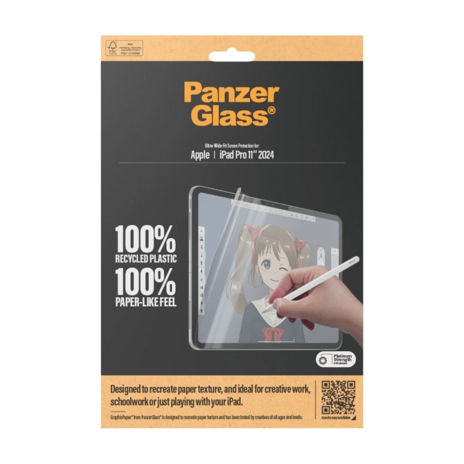 PanzerGlass GraphicPaper Ultra-Wide Fit Screenprotector Apple iPad Pro 11 (2025) M5 / (2024) M4