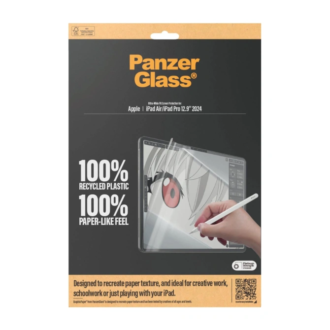 PanzerGlass GraphicPaper Ultra-Wide Fit Screenprotector Apple iPad Pro 13 / (2025) M5 / (2024) M4 / Air 13 inch (2026) M4 / (2025) M3 / (2024) M2