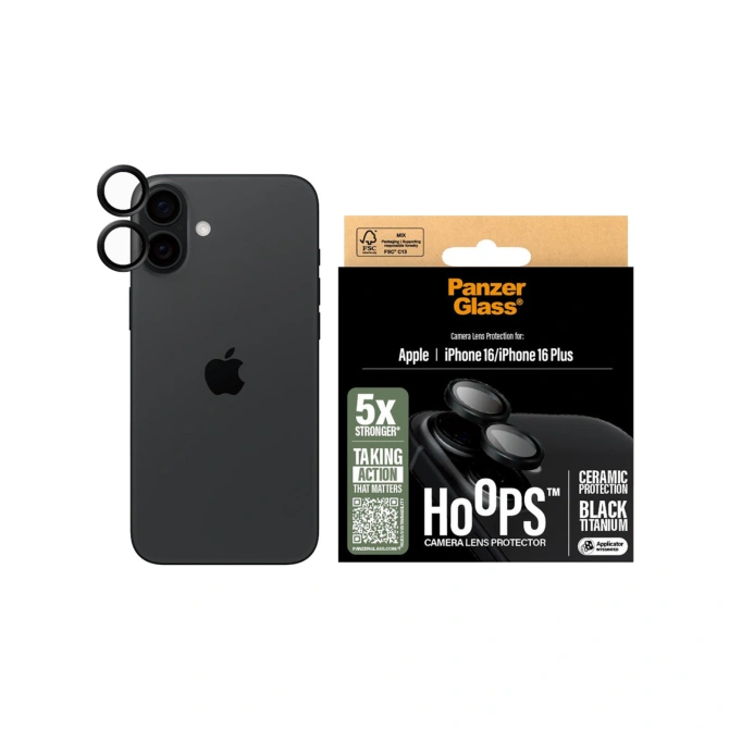 PanzerGlass Hoops Ceramic Lens Protector Apple iPhone 16 / 16 Plus