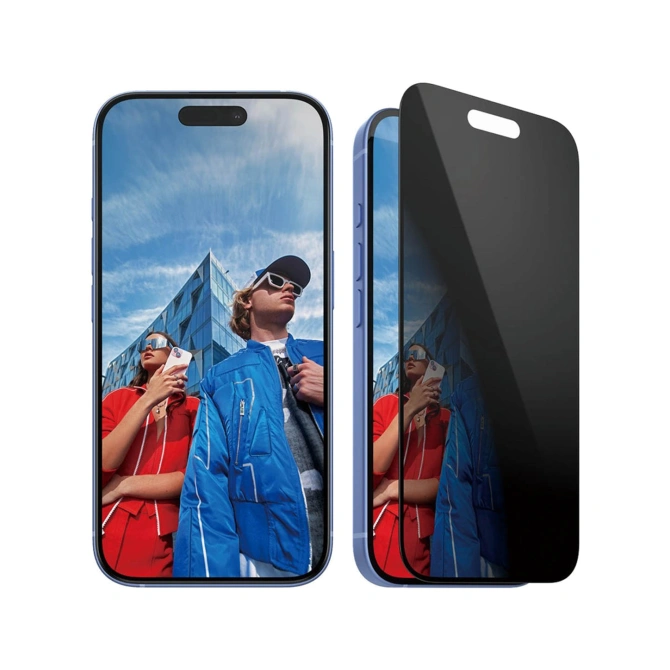 PanzerGlass Privacy Ultra-Wide Fit Anti-Bacterial Screenprotector incl. applicator Apple iPhone 16