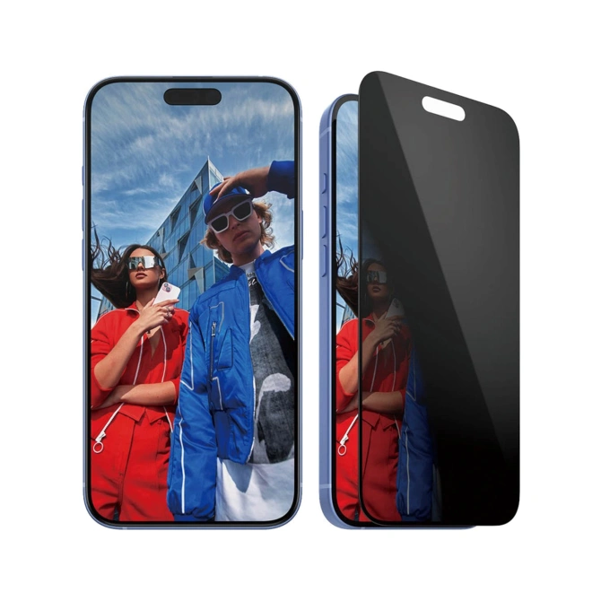 PanzerGlass Privacy Ultra-Wide Fit Anti-Bacterial Screenprotector incl. applicator Apple iPhone 16 Plus