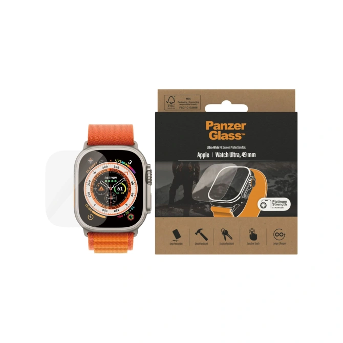 PanzerGlass Screenprotector voor de Apple Watch Ultra - 49 mm