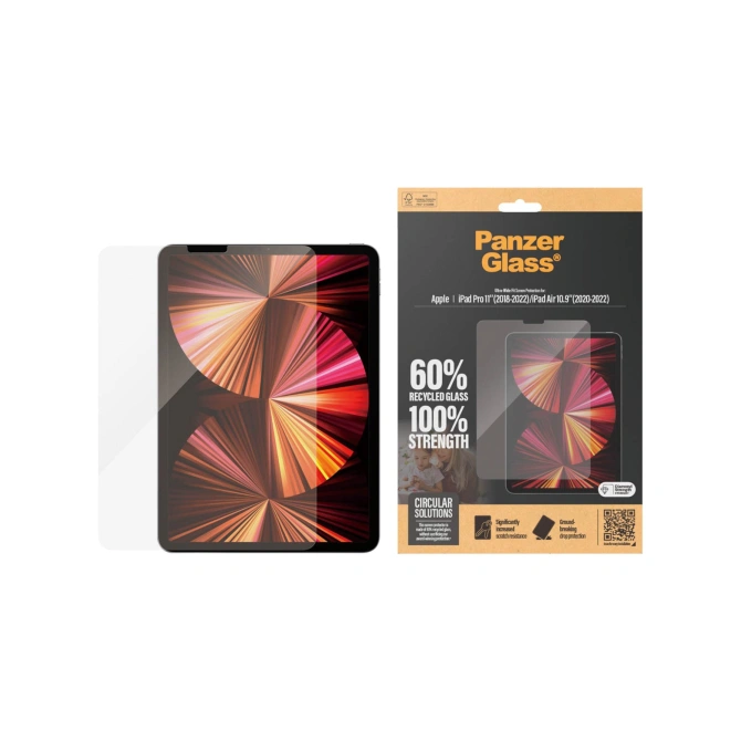 PanzerGlass Ultra Wide Fit Screenprotector Apple iPad Pro 11 (2018/2020/2021/2022) / Air 5 (2022) / Air 4 (2020)