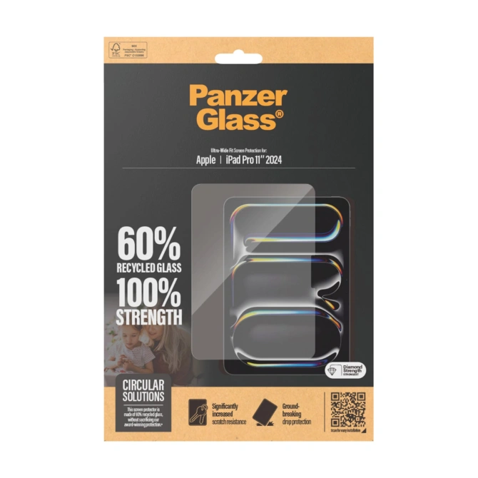 PanzerGlass Ultra Wide Fit Screenprotector Apple iPad Pro 11 (2025) M5 / (2024) M4
