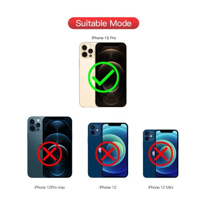 Redpepper Dot Plus Waterproof Backcover Apple iPhone 12 Pro - Zwart
