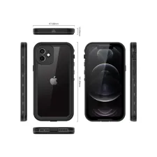 Redpepper Dot Plus Waterproof Backcover Apple iPhone 12 - Zwart