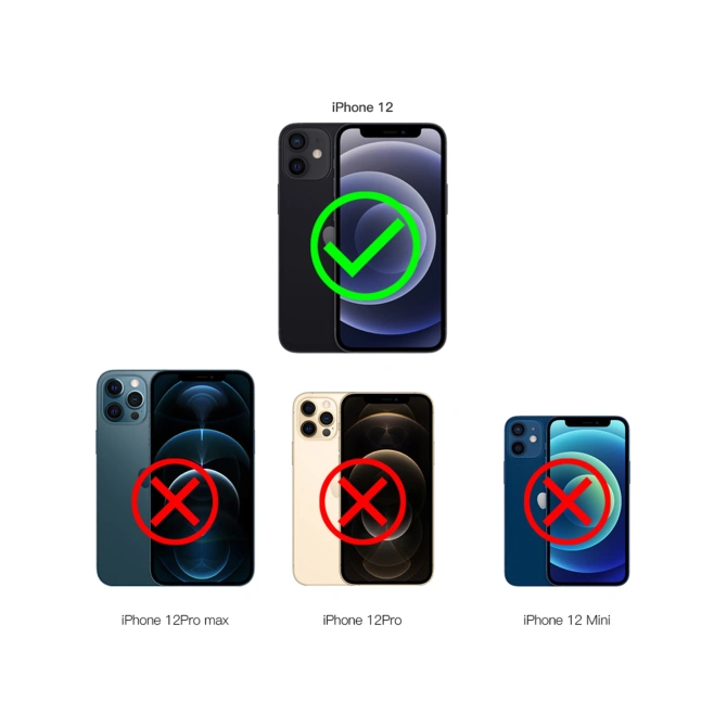 Redpepper Dot Plus Waterproof Backcover Apple iPhone 12 - Zwart