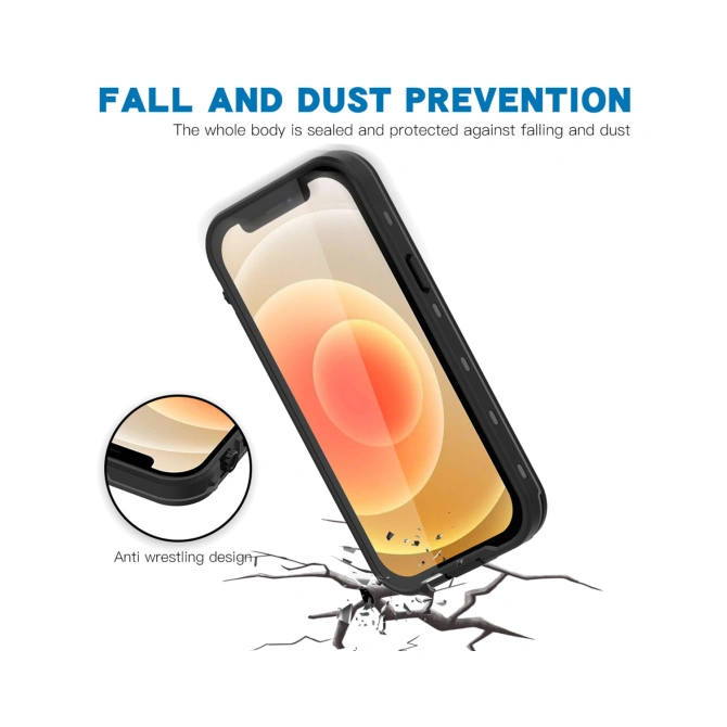 Redpepper Dot Plus Waterproof Backcover Apple iPhone 13 Mini - Zwart