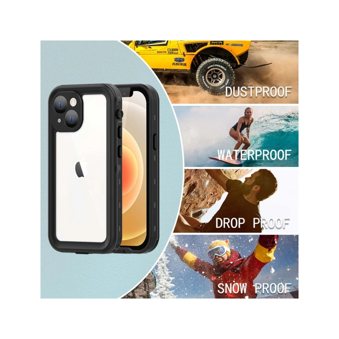 Redpepper Dot Plus Waterproof Backcover Apple iPhone 13 Mini - Zwart