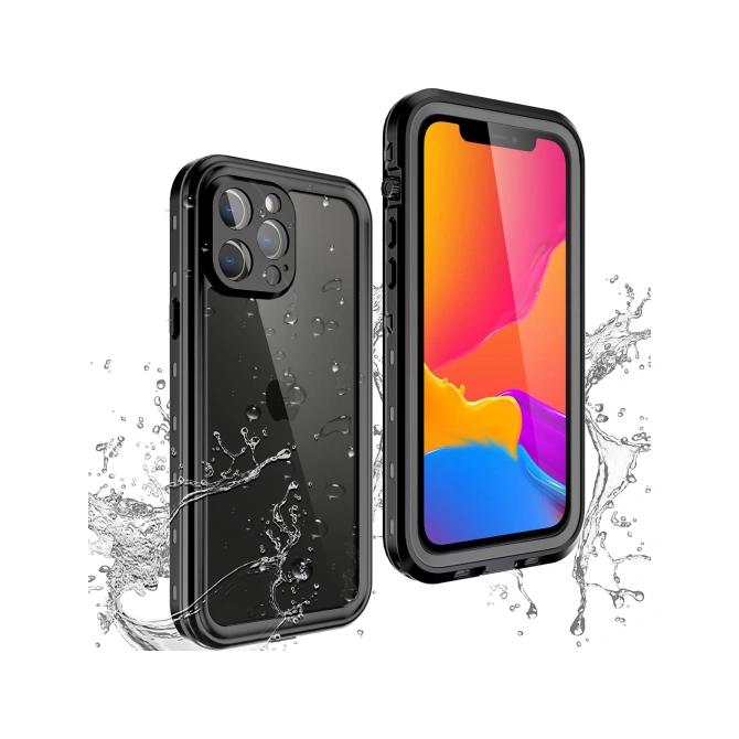 Redpepper Dot Plus Waterproof Backcover Apple iPhone 13 Pro Max - Zwart
