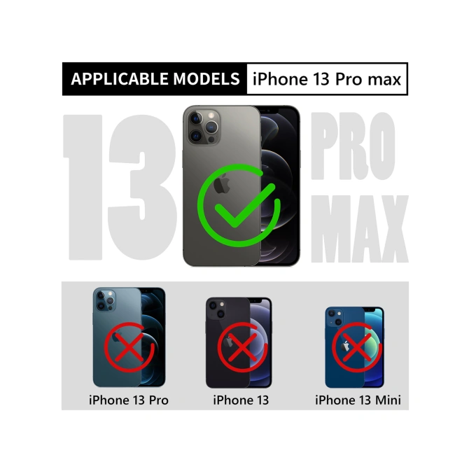 Redpepper Dot Plus Waterproof Backcover Apple iPhone 13 Pro Max - Zwart