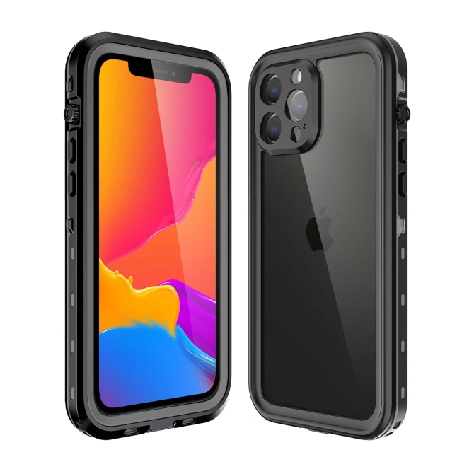Redpepper Dot Plus Waterproof Backcover Apple iPhone 13 Pro Max - Zwart