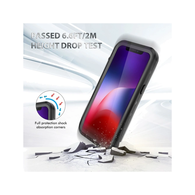 Redpepper Dot Plus Waterproof Backcover Apple iPhone 13 - Zwart