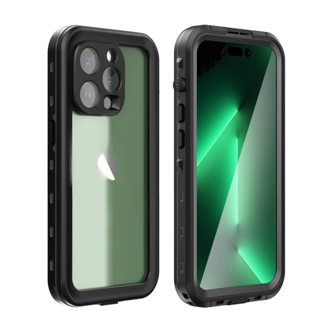 Redpepper Dot Plus Waterproof Backcover Apple iPhone 14 Pro - Zwart