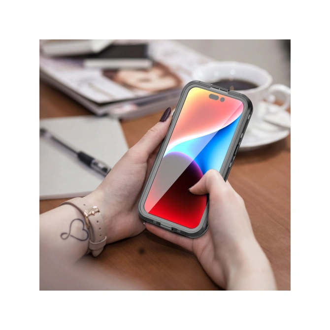 Redpepper Dot Plus Waterproof Backcover Apple iPhone 15 Pro Max - Zwart
