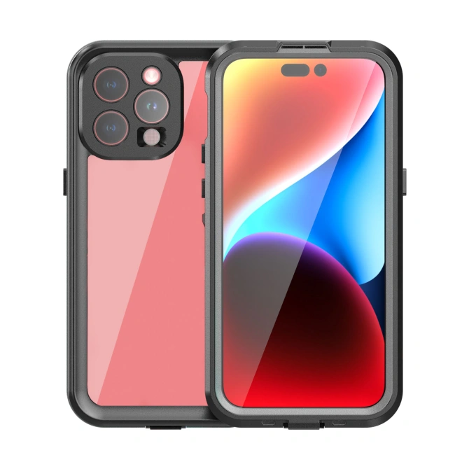 Redpepper Dot Plus Waterproof Backcover Apple iPhone 15 Pro Max - Zwart