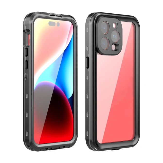 Redpepper Dot Plus Waterproof Backcover Apple iPhone 15 Pro Max - Zwart