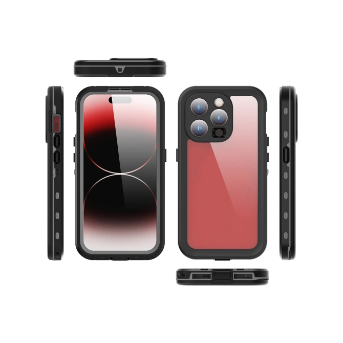 Redpepper Dot Plus Waterproof Backcover Apple iPhone 15 Pro - Zwart