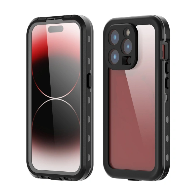 Redpepper Dot Plus Waterproof Backcover Apple iPhone 15 Pro - Zwart