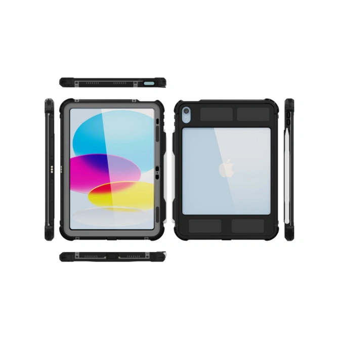 Redpepper Waterproof Backcase Apple iPad 11 (2025) 11 inch A16 / iPad 10 (2022) 10.9 inch - Zwart